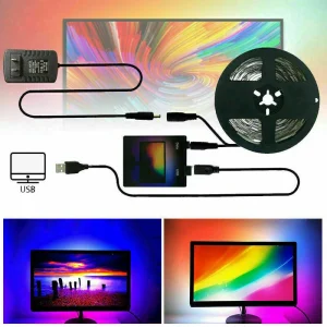 TV PC Backlight Dream Screen HDTV Computer Monitor USB LED Strip Addressable 5V