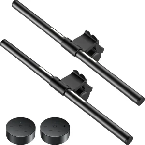 Dimmable Monitor Light Bar with Remote, Eye-Caring USB Lamp, 2-Pack