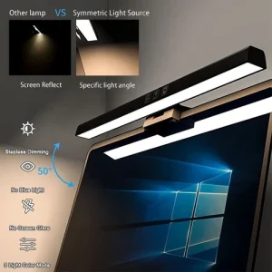 LED Monitor Light Bar Screen Hanging Lamp USB Powered Eye-Care Desk Lamp 3 Modes